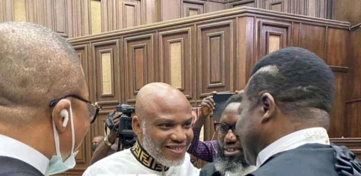 Breaking: Mike Ozekhome Leads Nnamdi Kanu’s Defence Team As IPOB Leader Arrives In Court